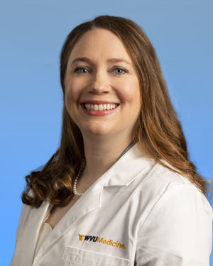Kimberlee Suter, PA-C, at Connellsville Square Primary Care, part of WVU Medicine Uniontown Hospital.