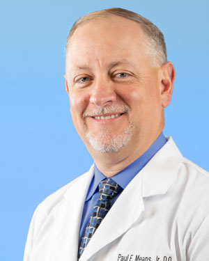 Dr. Paul Means, DO, at Fay West Primary Care, part of WVU Medicine Uniontown Hospital.