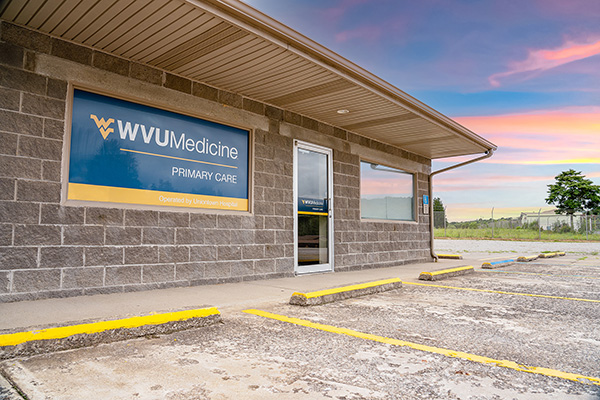Exterior shot of the WVU Medicine Uniontown Hospital Primary Care clinic in Carmichaels PA